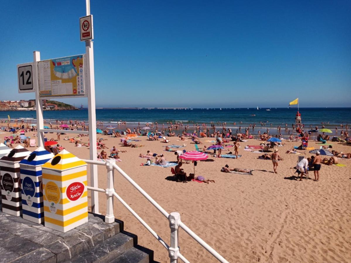 La Arena - Playa De San Lorenzo - Apartamento En Gijon Ngoại thất bức ảnh